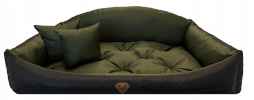 Lux4Kids Hundebett schmutzabweisend mit hoher Rückenlehne Black-Forest 100 cm x 75 cm von Lux4Kids