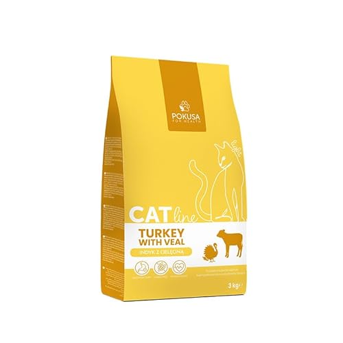 Lux4Kids Trockenfutter für Katzen Pute mit Kalb ideal bei Allergien Getreidefrei 3 Kilogramm von Lux4Kids