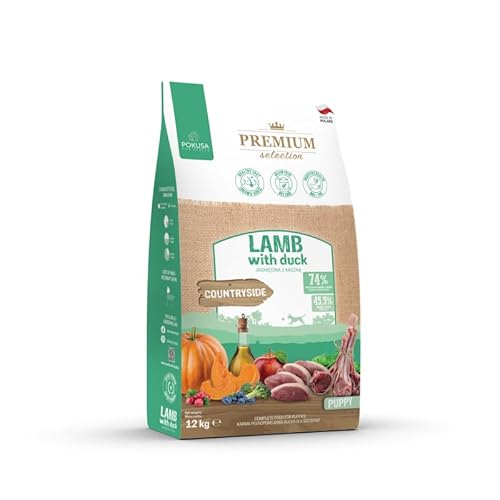 Lux4Kids Premium Selection Lamm mit Ente Getreidefreies Trockenfutter für Welpen 12 Kilogramm von Lux4Kids