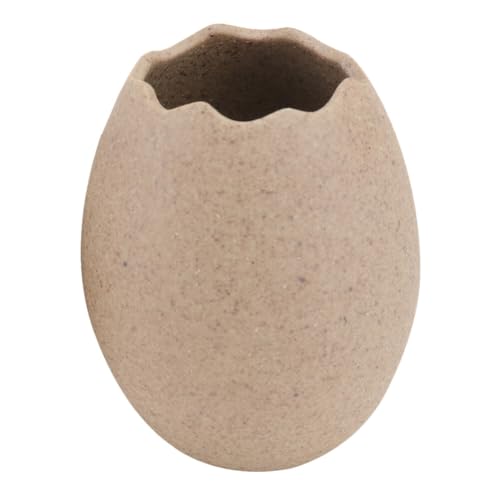 Luxshiny Eierschalenförmige Vase Eierschalen-Blumentopf Miniatur-Hydrokultur-Sukkulentenschale Kaktus-Pflanzgefäß Kleiner Blumenhalter Dekorative Lebensmittel-Dessertschale Für Den Garten von Luxshiny