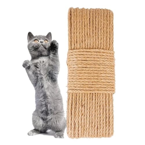 LvSenLin 10 Meters Natural Jute Scratch Guards Rope Pet Cat Scratching Twine Rolls Hemp Twisted Cord Macrame Paw Claw Furniture Protector von LvSenLin