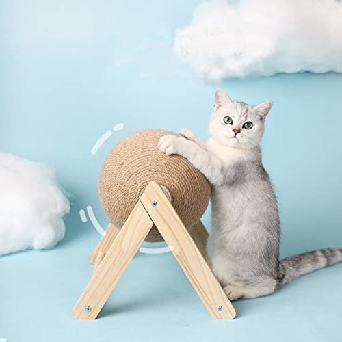 LvSenLin Cat Scratching Ball Toy Kitten Sisal Rope Ball Board Grinding Paws Toys Cats Scratcher Wear-Resistant Pet Furniture von LvSenLin