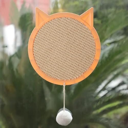 LvSenLin Cat Scratching Board Wooden Cat Claw Grinding Board Kitten Nail Scraper Mat Pet Sisal Scratcher Pad with Balls Cat Toys von LvSenLin