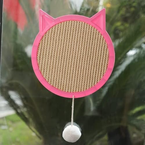 LvSenLin Cat Scratching Board Wooden Cat Claw Grinding Board Kitten Nail Scraper Mat Pet Sisal Scratcher Pad with Balls Cat Toys von LvSenLin