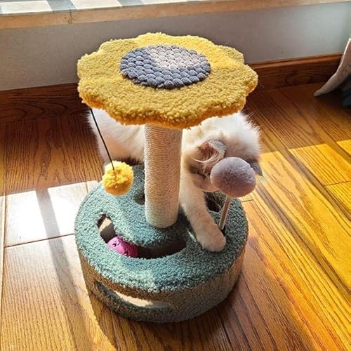 LvSenLin Cat Scratching Post with Sisal Rope Hanging Ball Toy Indoor Easy Assemble Pet Toy von LvSenLin