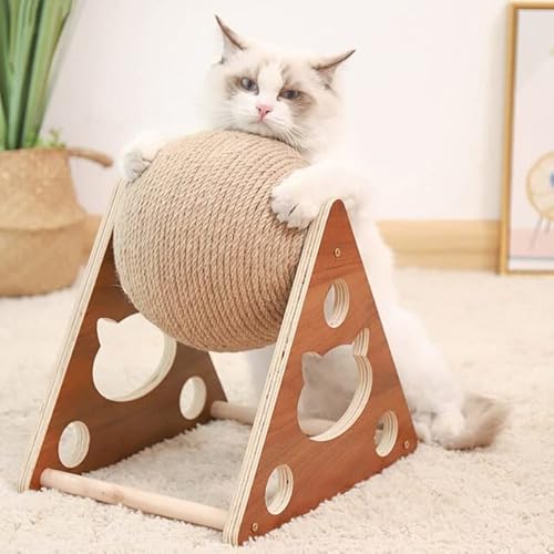 LvSenLin Cat Toy Interactive Cat Scratcher Board Kitten Sisal Rope Ball Scratch Paws Pet Grinding Scratching Cats for Scratcher Toys von LvSenLin