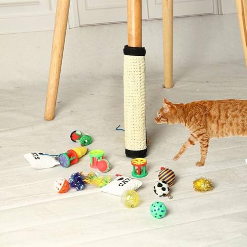 LvSenLin Cat Tree Cat Climbing Frame Pet Cat Scratch Sisal Mat DIY Cats Scratching Post Toys Sofa Claw Protector for Furniture Leg Guard von LvSenLin