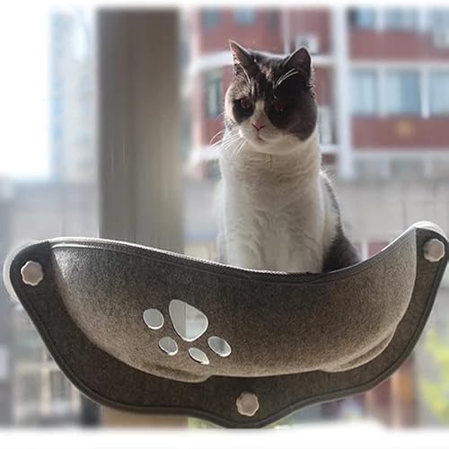 LvSenLin Hamaca Con Ventana soleada para Gatos, Camas Con ventosas fuertes, tumbona para mascotas, hamacas Con ventosa, estante para casa de Gatos, cama cómoda y cálida para hurones von LvSenLin