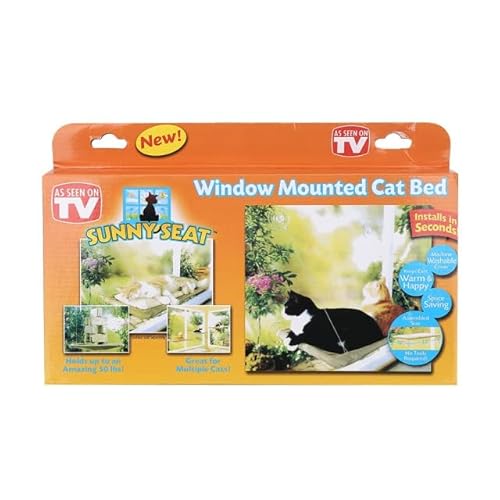 LvSenLin Lindas Camas colgantes para Gatos, cómoda Ventana soleada, asiento de montaje Con rodamiento de 20kg, hamaca Fuerte para Gatos, estante para cama de gato, hamaca para Gatos von LvSenLin