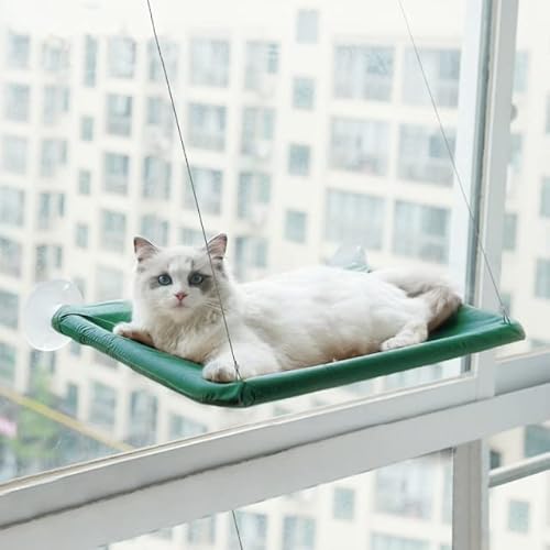 LvSenLin Lindas Camas colgantes para Gatos, cómoda Ventana soleada, asiento de montaje Con rodamiento de 20kg, hamaca Fuerte para Gatos, estante para cama de gato, hamaca para Gatos von LvSenLin