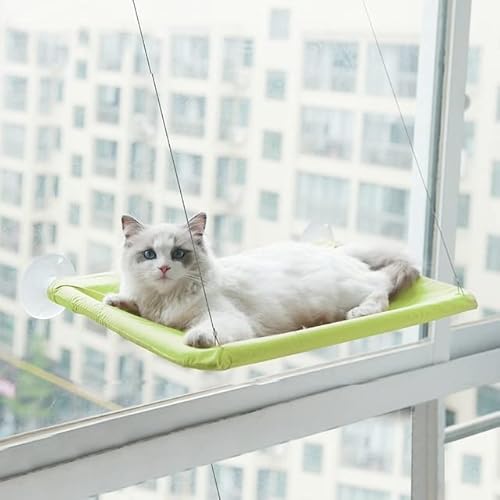 LvSenLin Lindas Camas colgantes para Gatos, cómoda Ventana soleada, asiento de montaje Con rodamiento de 20kg, hamaca Fuerte para Gatos, estante para cama de gato, hamaca para Gatos von LvSenLin