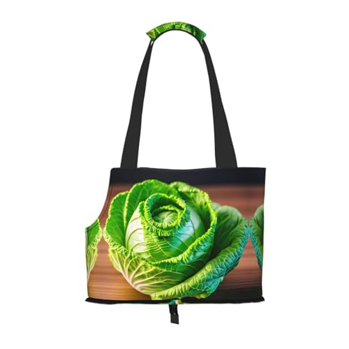 Lxqlss Bright Cabbage Stilvolle und tragbare Haustier-Crossbody-Tasche – Haustier-Tragetasche für kleine Hunde – Haustier-Tragetasche, Crossbody-Tasche für Haustiere von Lxqlss