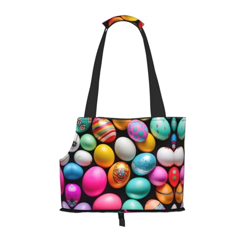 Lxqlss Easter Eggs Stilvolle und tragbare Haustier-Crossbody-Tasche – Haustier-Tragetasche für kleine Hunde – Haustier-Tragetasche, Crossbody-Tasche für Haustiere von Lxqlss