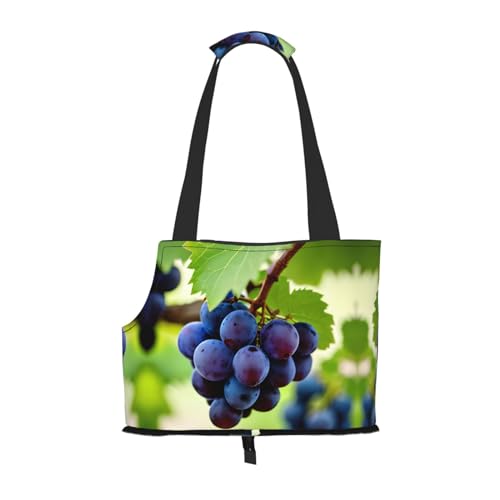 Lxqlss Grape Stilvolle und tragbare Haustier-Crossbody-Tasche – Haustier-Tragetasche für kleine Hunde – Haustier-Tragetasche, Crossbody-Tasche für Haustiere von Lxqlss