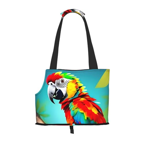 Lxqlss Parrots On Tree Stilvolle und tragbare Haustier-Crossbody-Tasche – Haustier-Tragetasche für kleine Hunde – Haustier-Tragetasche, Crossbody-Tasche für Haustiere von Lxqlss