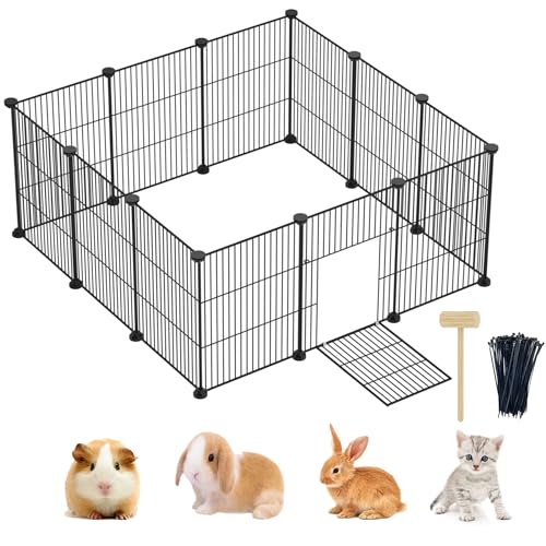 Haustier-Laufstall für Kleintiere, schmutzige Hundehütte, Kaninchen, Meerschweinchen, Chinchillas, Hamster von Lxvckly