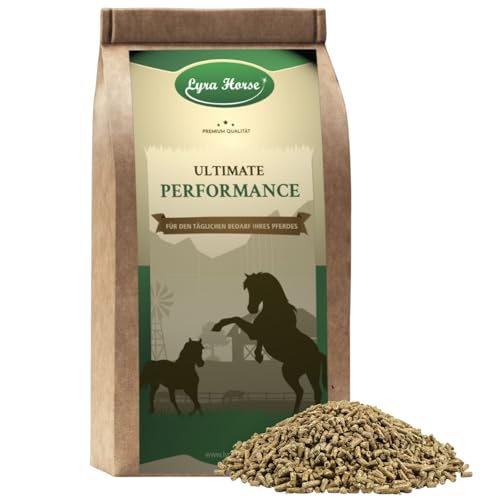 Lyra Horse® | 10 kg Senior Mineralfutter Pferdefutter | Pellets aus Luzerne, Soja & Leinschrot | Ausgewogene Nährstoffquelle | Hochwertiges Futter für ältere Pferde | Reich an Ballaststoffen von Lyra Pet