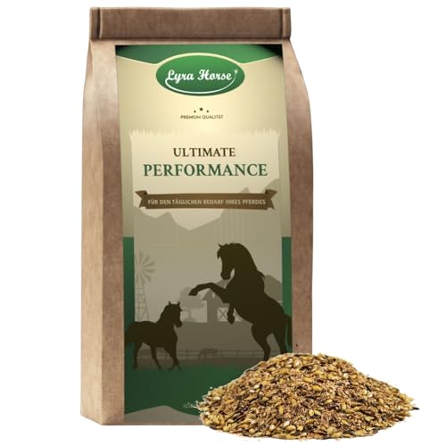 Lyra Horse® | 15 kg English Mash Original Pferdefutter | Schwarzhafer & Gerste | Ausgewogener Energiespender | Unterstützt die Verdauung | Hochwertiges Futter für Pferde | Reich an Ballaststoffen von Lyra Pet