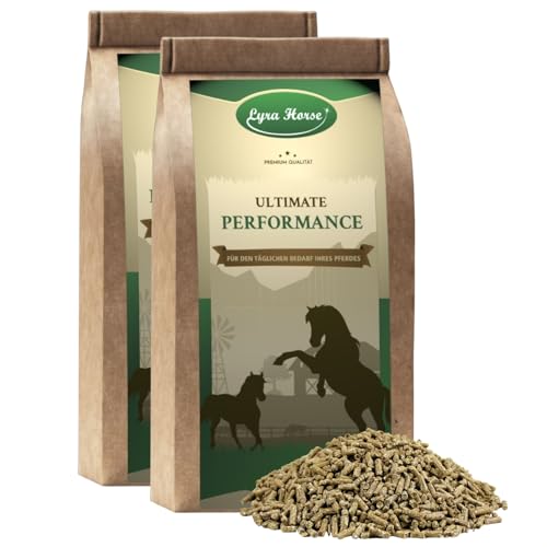 Lyra Horse® | 20 kg Multivital Mineralfutter Klassik Pferdefutter | Pellets aus Leinkuchen & Weizengrieß | Ausgewogene Nährstoffquelle | Hochwertiges Futter für Pferde | Reich an Kalzium & Proteinen von Lyra Pet