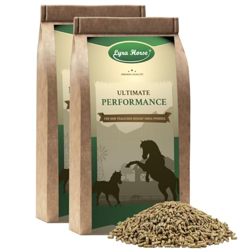 Lyra Horse® | 20 kg Senior Mineralfutter Pferdefutter | Pellets aus Luzerne, Soja & Leinschrot | Ausgewogene Nährstoffquelle | Hochwertiges Futter für ältere Pferde | Reich an Ballaststoffen von Lyra Pet