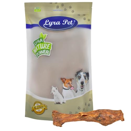 Lyra Pet® 1 STK. Kalbsunterbein | Naturbelassener Kausnack zahnreinigend | Proteinreiches Leckerli für alle Hunde | Langer Kaugenuss | Calciumreiches Hundefutter | Schonend getrocknet von Lyra Pet