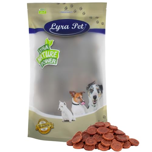 Lyra Pet® 1 kg Entenchips | Kausnack von der Ente | Leckerli auch für Welpen und ältere Hunde | Gut verträglicher Belohnungs- und Trainingssnack | Kauartikel im wiederverschließbaren Beutel von Lyra Pet