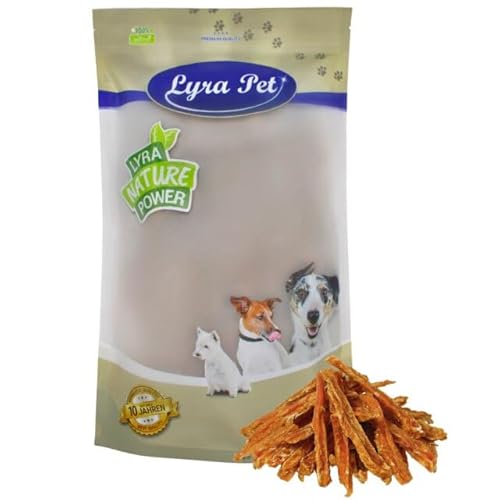 Lyra Pet® 1 kg Hühnerbruststreifen | Kausnack vom Huhn | Leckerli auch für Welpen und ältere Hunde | Idealer Belohnungs- und Trainingssnack | Gut verträglich | Wiederverschließbarer Beutel von Lyra Pet