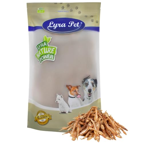 Lyra Pet® 1 kg Kleine Fische | Naturbelassener Kausnack | Leckerli für alle Hunde | Fettarmes Hundefutter | Idealer Belohnungs- und Trainingssnack | Wiederverschließbarer Beutel von Lyra Pet