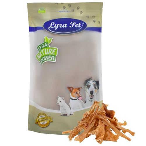 Lyra Pet® 1 kg Lammkopfhaut dunkel Hundesnack Leckerli Belohnung fettarm Hund von Lyra Pet