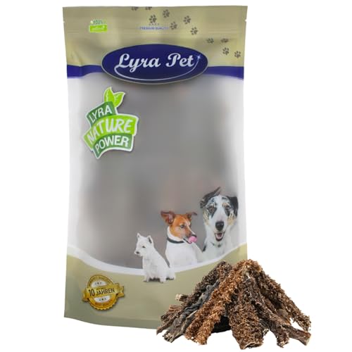 Lyra Pet® 1 kg Lammpansen | Naturbelassener Kausnack vom Lamm | Proteinhaltiges Leckerli auch für Welpen und ältere Hunde | Nährstoffreich | Schonend getrocknet | Gut verträglich von Lyra Pet