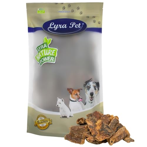 Lyra Pet® 1 kg Rinderherz | Naturbelassener Kausnack zahnreinigend | Proteinhaltiges & nährstoffreiches Leckerli für alle Hunde | Langer Kaugenuss | Fettarmer Snack | Schonend getrocknet von Lyra Pet