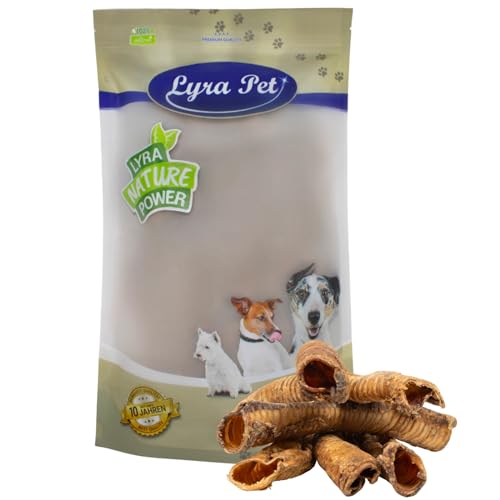 Lyra Pet® 1 kg Rinderstrossen ca. 30 cm | Naturbelassener Kausnack zahnreinigend | Leckerli für alle Hunde | Langer Kaugenuss mit viel Proteinen | Schonend getrocknet | Reich an Nährstoffen von Lyra Pet