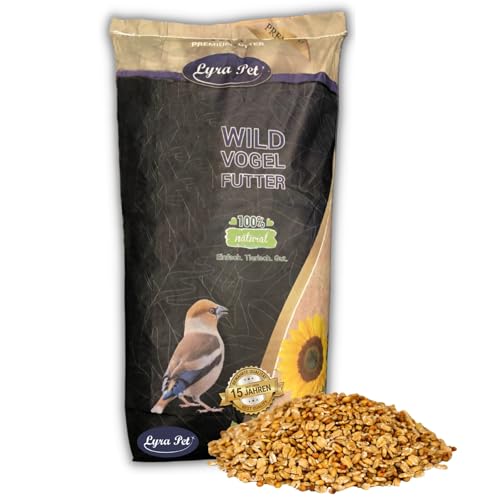 Lyra Pet® 10 kg Fettfutter Basic | Ganzjahres Wildvogelfutter | Kalorienreiches Streufutter für Wildvögel | Energiequelle im Sommer & Winter | Ideal für Körnerfresser | Geeignet für Balkon & Terrasse von Lyra Pet