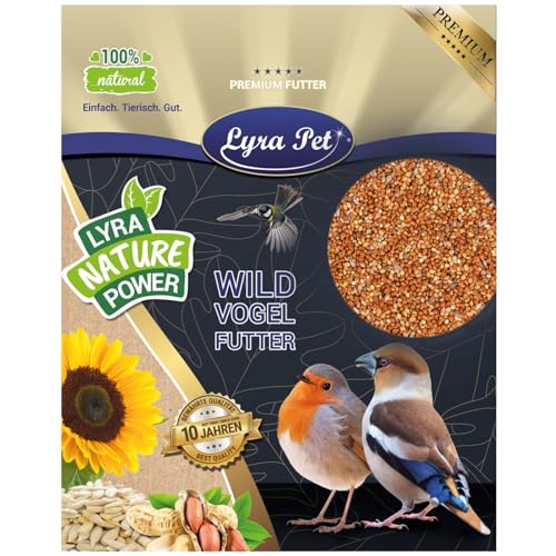 Lyra Pet® | 10 kg Hirse rot lose | Vogelfutter für Ziervögel & Wildvögel | Ideal für Futtermischungen | Ganzjähriges Wildvogelfutter | Mineralstoffreicher Energielieferant | Sittiche & Kanarien von Lyra Pet