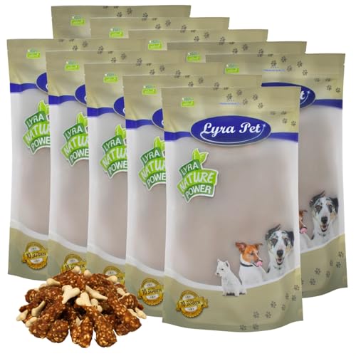 Lyra Pet® 10 kg Hühnchenschenkel | Kausnack vom Huhn | Idealer Belohnungs- und Trainingssnack | Leckerli für Hunde | Fettarmes Hundefutter | Kauartikel im wiederverschließbaren Beutel von Lyra Pet