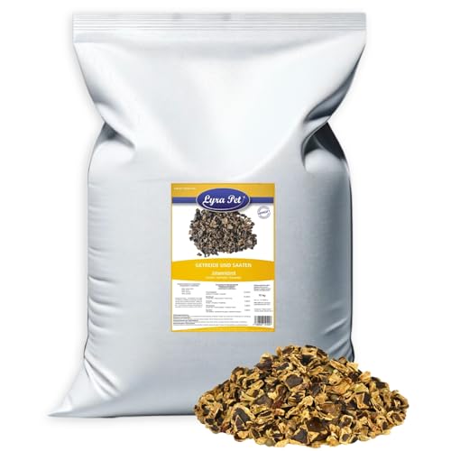 Lyra Pet® 10 kg Johannisbrot | Reich an Ballaststoffen, Vitaminen & Proteinen | Ergänzungsfutter für Wildvögel & Kleinnager | Nährstoffreiches, ganzjähriges Vogelfutter | Ideal für Streufutter von Lyra Pet