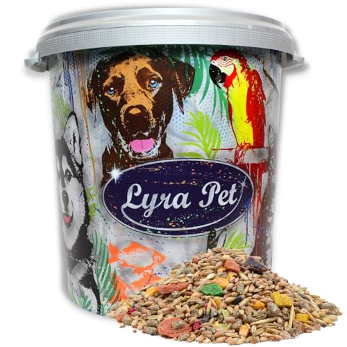 Lyra Pet® | 10 kg Kaninchenfutter in 30 L Tonne | Alleinfutter für ausgewachsene Kaninchen | Nährstoffreiches, ausgewogenes Hauptfutter | Artgerechter Energiespender | Kohlenhyrate & Vitamine von Lyra Pet