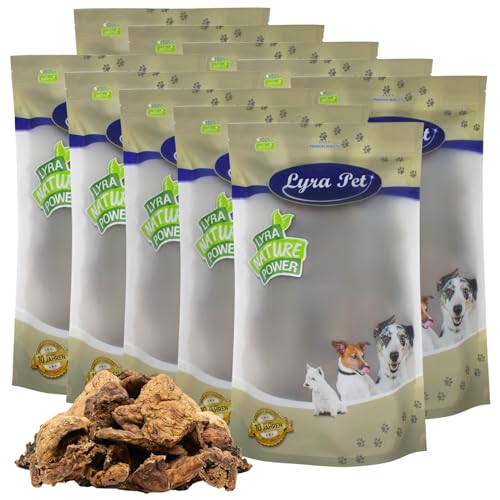 Lyra Pet® 10 kg Lammlunge getrocknet Kauartikel Hundefutter wie Rinderlunge Kausnack Leckerli zahnpflegend fettarm von Lyra Pet
