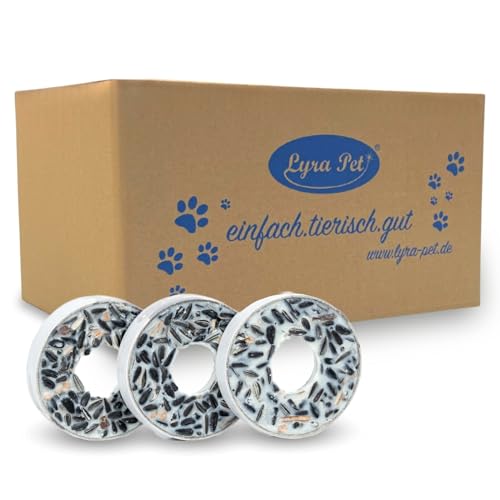 Lyra Pet® | 10 x 3 STK. Meisenringe | Mit Nährstoffreichen Saaten & Getreiden | Wertvoller Energielieferant für Wildvögel | Fettreiches Vogelfutter für Balkon & Terrasse | Ganzjähriges Fettfutter von Lyra Pet