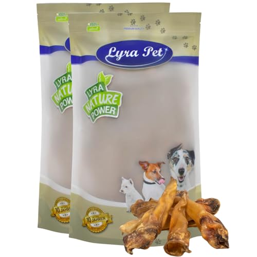 Lyra Pet® 100 STK. Rinderohren ca. 5 kg | Naturbelassener Kausnack | Ideal für die Zahnpflege | Leckerli für Hunde | Gut verdaulicher Kauartikel | Proteinhaltiges fettarmes Hundefutter von Lyra Pet