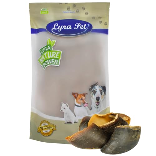 Lyra Pet® 15 STK. Rinderhufe je ca. 80 g | Naturbelassener Kausnack | Ideal für die Zahnpflege | Leckerli für Hunde | Gut verdaulicher Kauartikel | Proteinhaltiges fettarmes Hundefutter von Lyra Pet