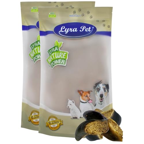 Lyra Pet® 30 STK. Rinderhufe gefüllt mit Pansen und Leber je ca. 120 g | Naturbelassener Kausnack | Ideal für die Zahnpflege | Leckerli für Hunde | Gut verdaulicher Kauartikel | Proteinreiches Futter von Lyra Pet