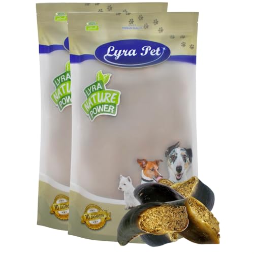 Lyra Pet® 30 STK. Rinderhufe gefüllt mit Pansen und Leber je ca. 120 g | Naturbelassener Kausnack | Ideal für die Zahnpflege | Leckerli für Hunde | Gut verdaulicher Kauartikel | Proteinreiches Futter von Lyra Pet