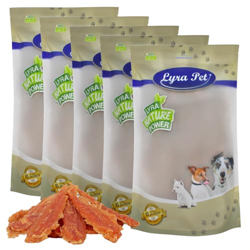 Lyra Pet® 5 kg Hühnerbrust Soft | Kausnack vom Huhn | Leckerli für alle Hunde | Proteinreicher Kaugenuss | Idealer Belohnungs- und Trainingssnack | Hundefutter im wiederverschließbaren Beutel von Lyra Pet