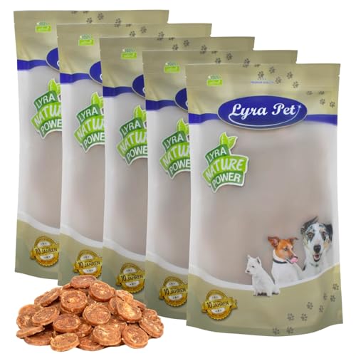 Lyra Pet® 5 kg Hühnerchips | Kausnack vom Huhn | Leckerli auch für Welpen und ältere Hunde | Gut verträglicher Belohnungs- und Trainingssnack | Kauartikel im wiederverschließbaren Beutel von Lyra Pet