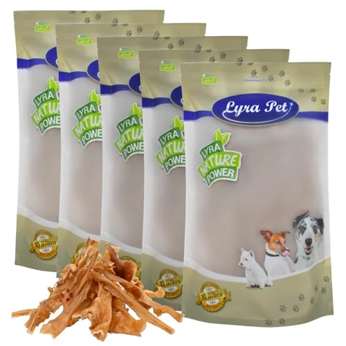 Lyra Pet® 5 kg Lammkopfhaut dunkel | Naturbelassener Kausnack zahnreinigend | Proteinreiches Leckerli für Hunde | Langanhaltender Kauspaß | Fettarm & leicht verdauliches Hundefutter von Lyra Pet