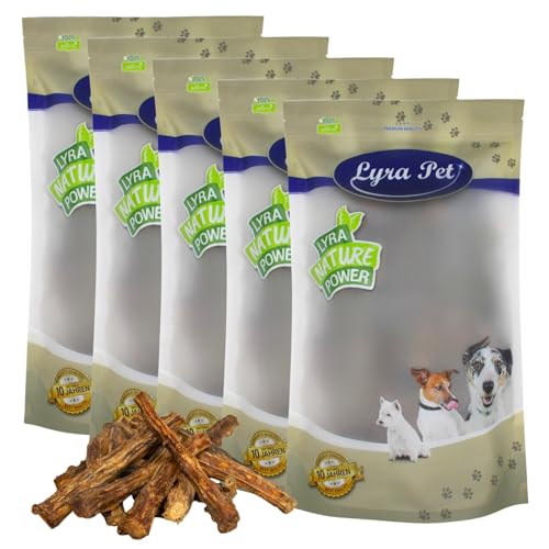 Lyra Pet® 5 kg Ochsenschwanz Natur | Proteinhaltiges Leckerli für alle Hunde | Naturbelassener Kausnack zahnpflegend | Gut verträglicher & nährstoffreicher Kauartikel | Schonend getrocknet von Lyra Pet