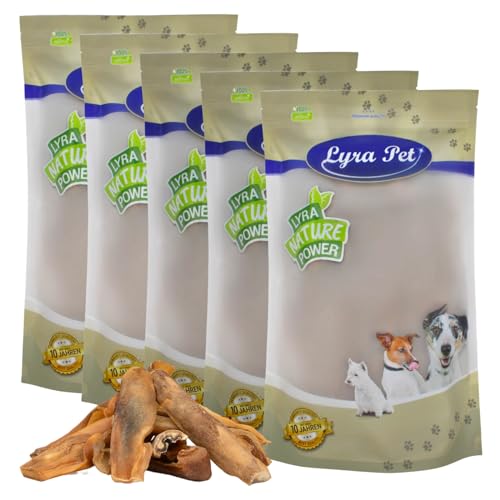 Lyra Pet® 5 kg Rinderkopfhaut | Naturbelassener Kausnack zahnreinigend | Proteinreiches Leckerli für Hunde | Langanhaltender Kauspaß | Fettarm & leicht verdauliches Hundefutter von Lyra Pet