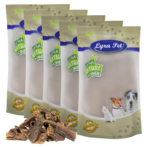 Lyra Pet® 5 kg Rinderleber | Naturbelassener Kausnack | Fettarme Proteinquelle | Reich an Vitaminen & Mineralien | Ideal zum Training | Nährstoffreiches Leckerli für Hunde von Lyra Pet