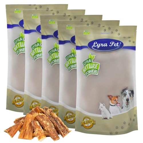 Lyra Pet® 5 kg Rindernackensehnen 1-7 cm 5000 g Kaustreifen Hund Kauartikel Rind Hundefutter von Lyra Pet